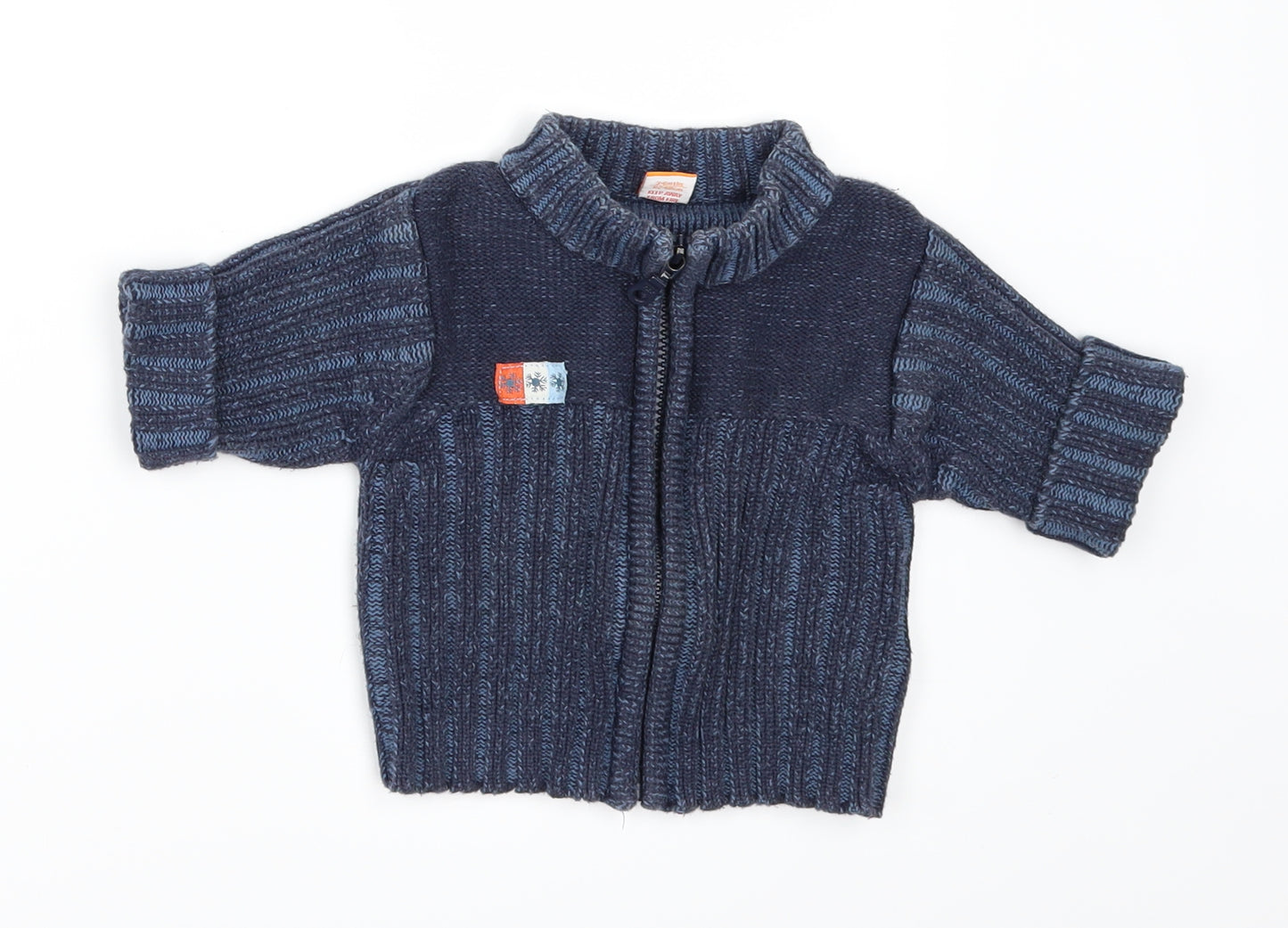 Mini Mode Boys Blue   Cardigan Jumper Size 3-6 Months