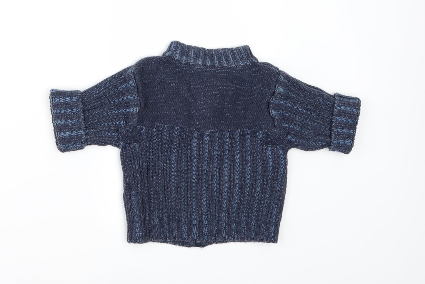 Mini Mode Boys Blue   Cardigan Jumper Size 3-6 Months