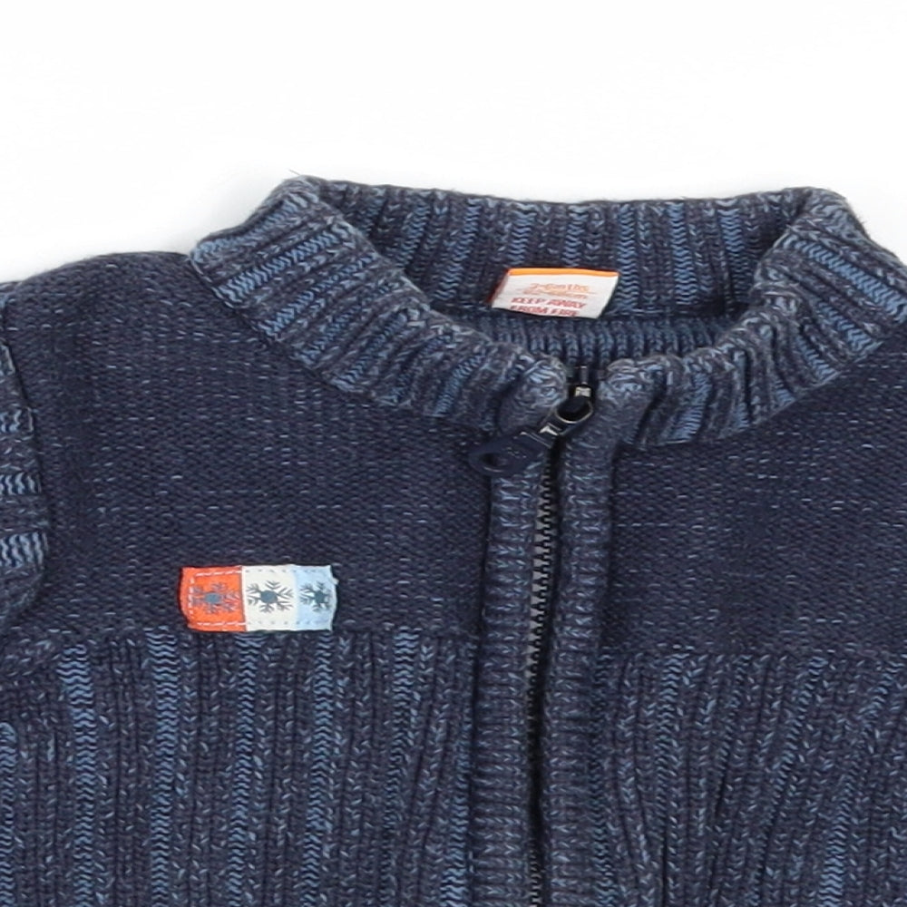 Mini Mode Boys Blue   Cardigan Jumper Size 3-6 Months