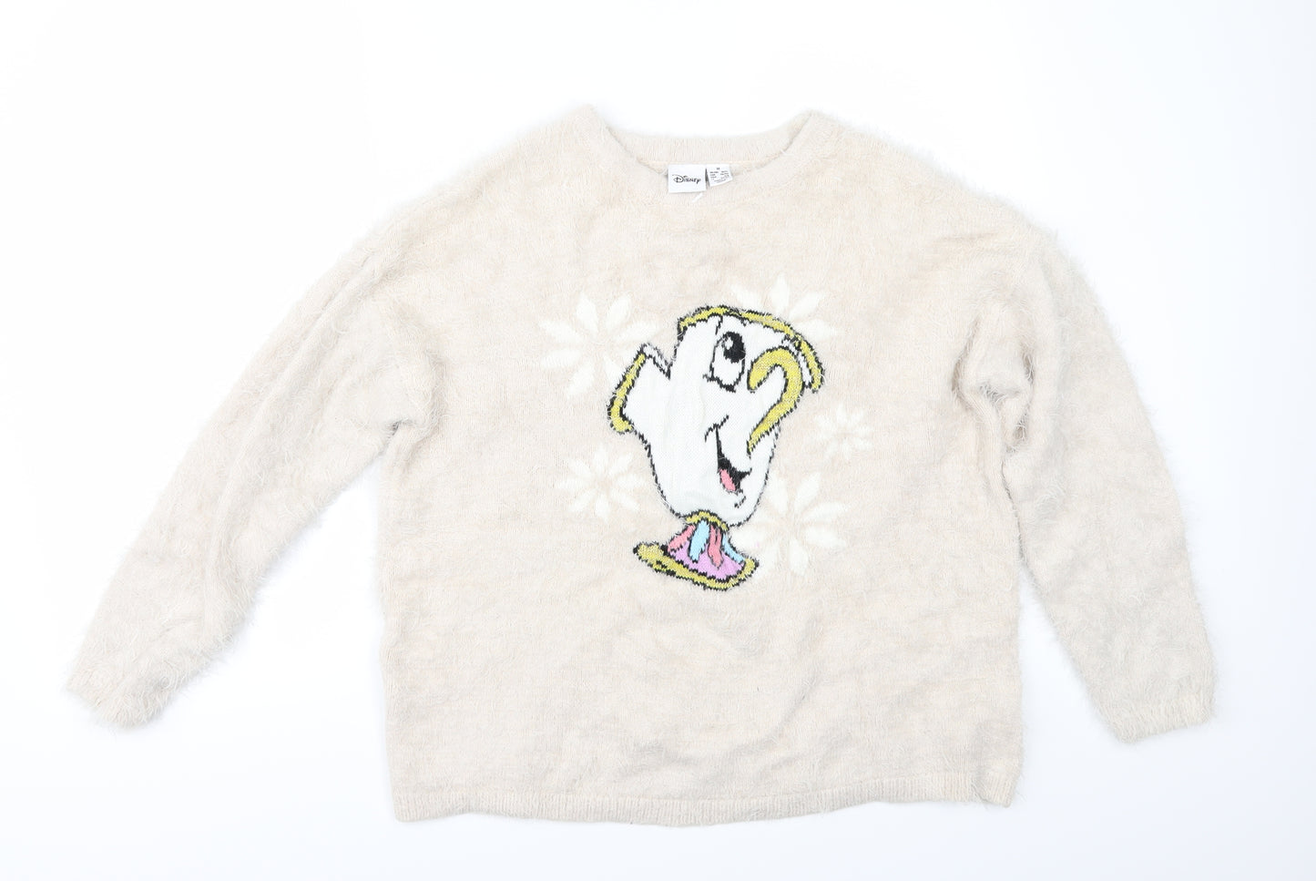 Primark Womens Beige   Pullover Jumper Size M  - Disney