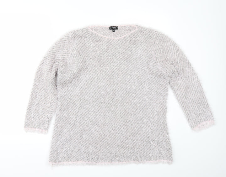 Emreco Womens Pink Pullover Jumper Size 16