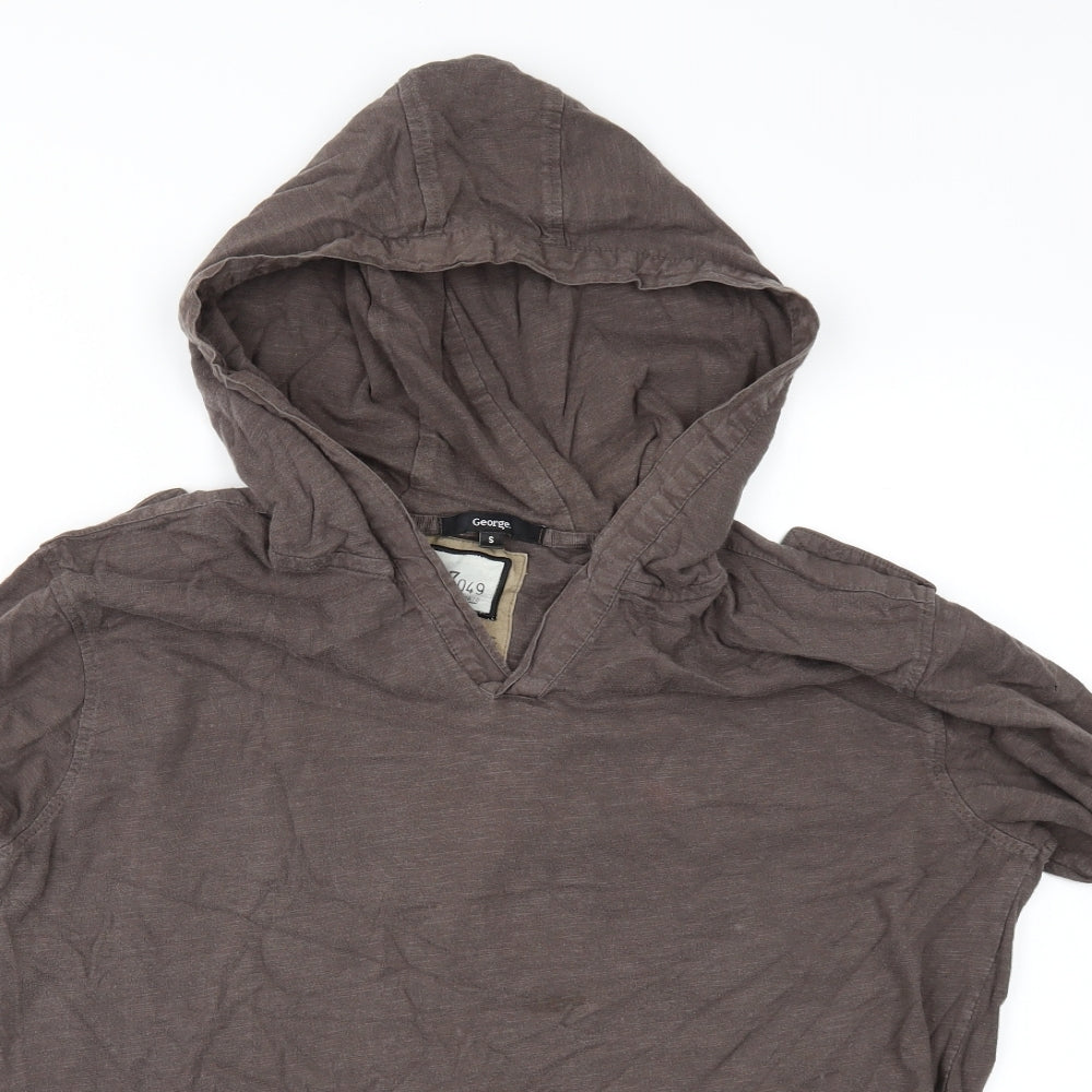 George Mens Brown    T-Shirt Size S