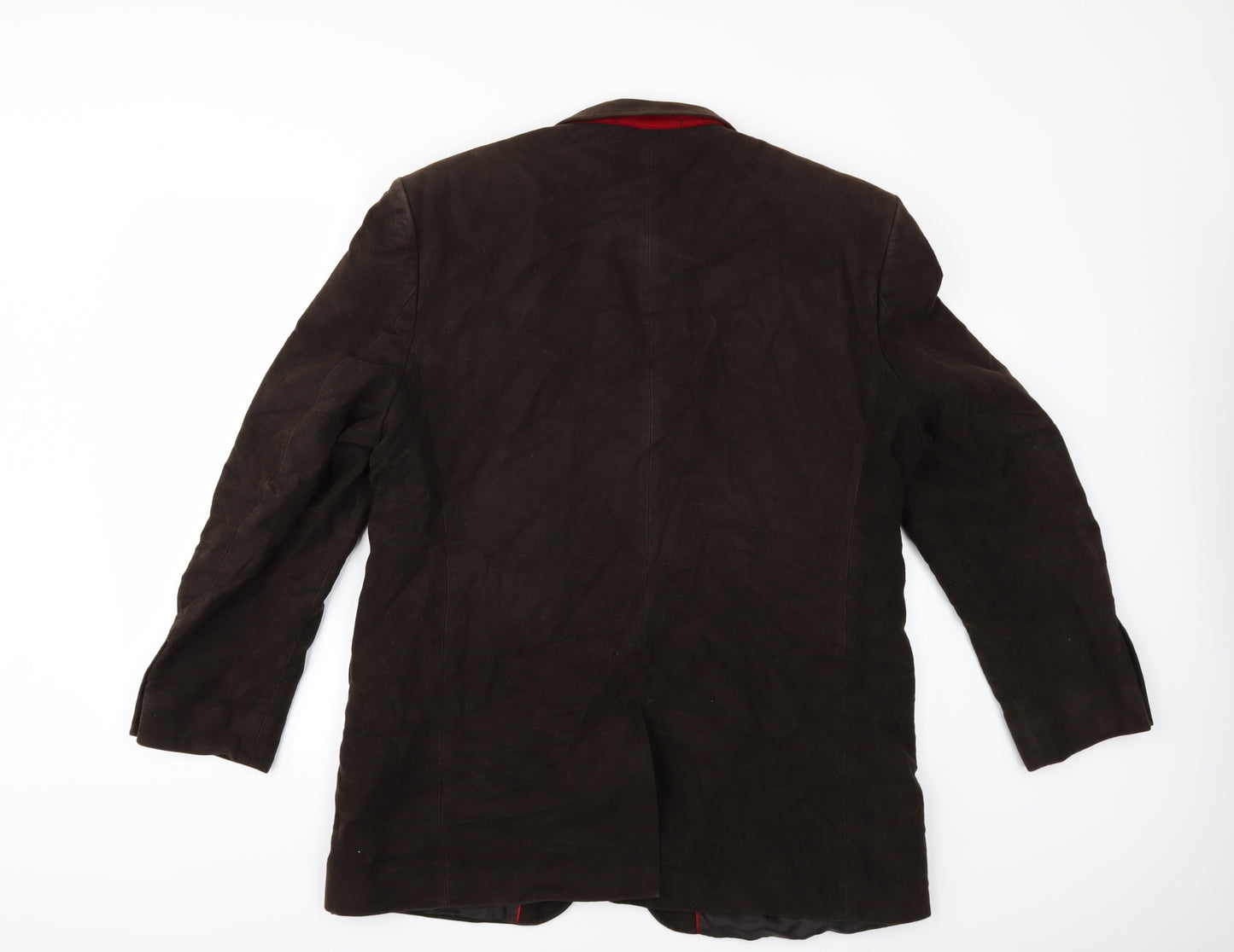 TU Mens Brown   3 Piece Suit Size 44  - Suede Effect