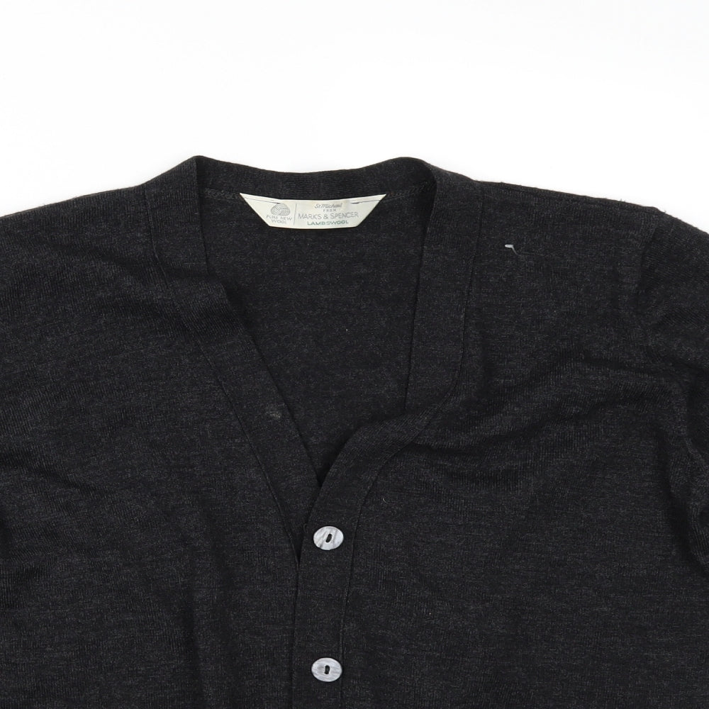Marks and Spencer Womens Grey   Cardigan Jumper Size 14
