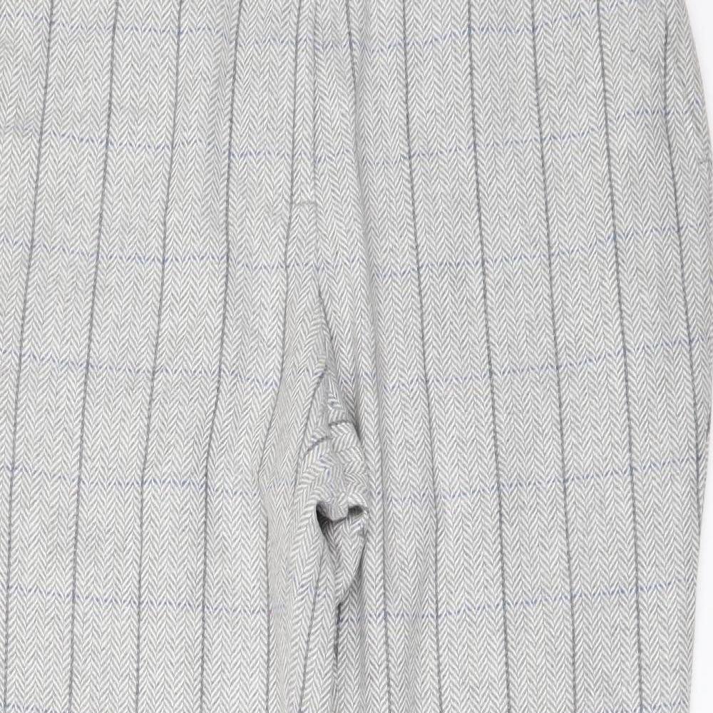 Cotton Traders Womens Grey Check  Trousers  Size 16 L27 in
