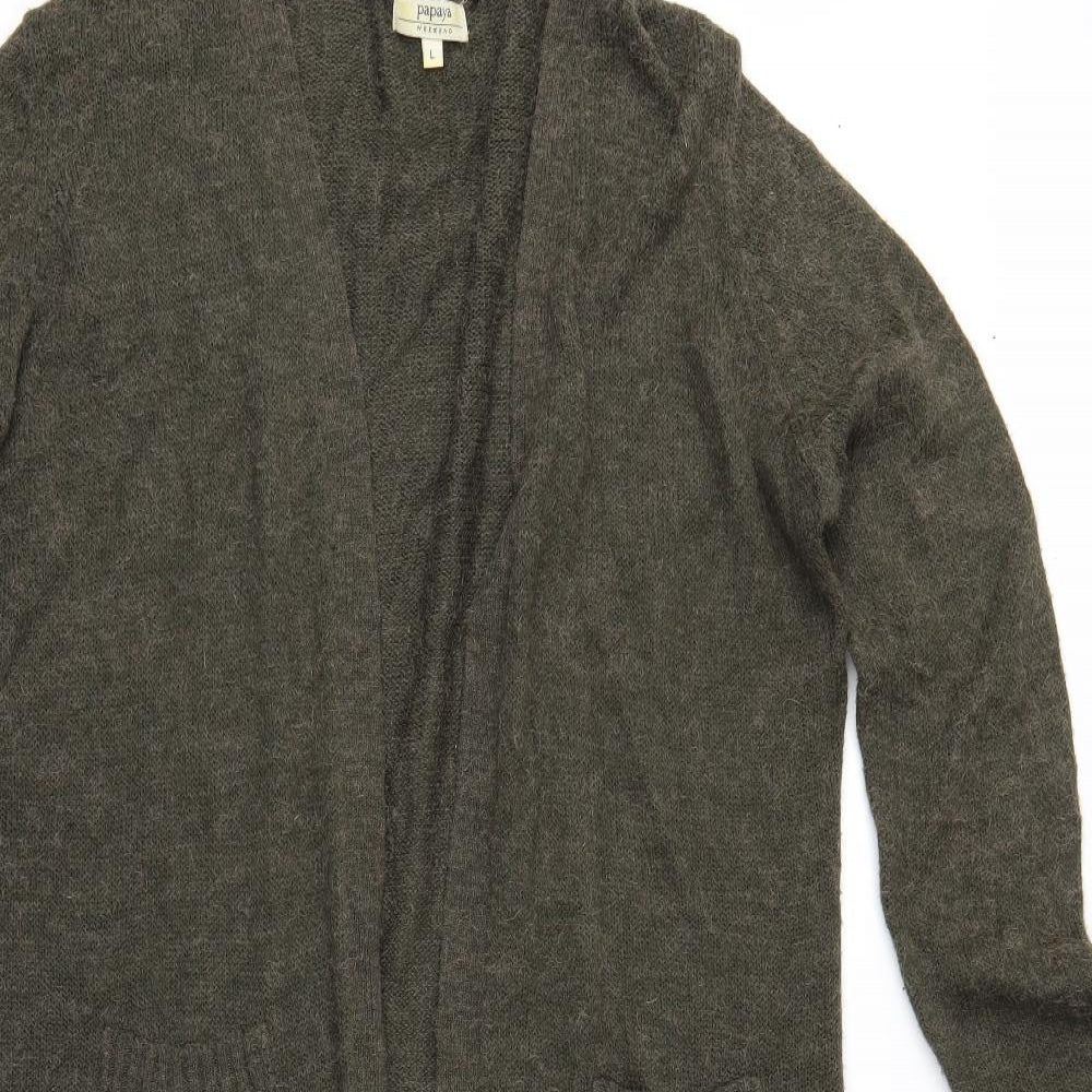 Papaya Womens Green   Cardigan Jumper Size L