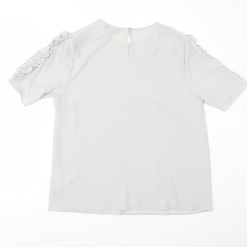 Dorothy Perkins Womens Grey   Tunic Blouse Size 14