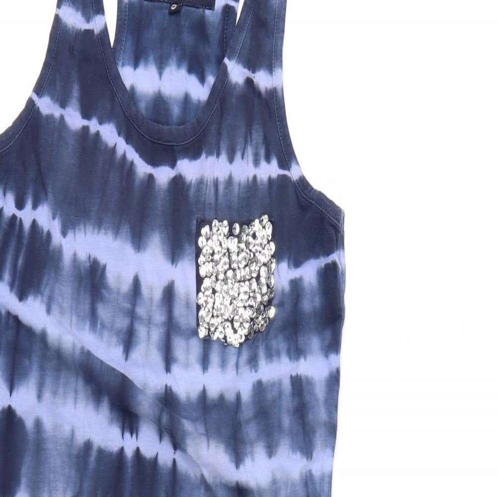 Superdry Womens Blue   T-Shirt Dress  Size S