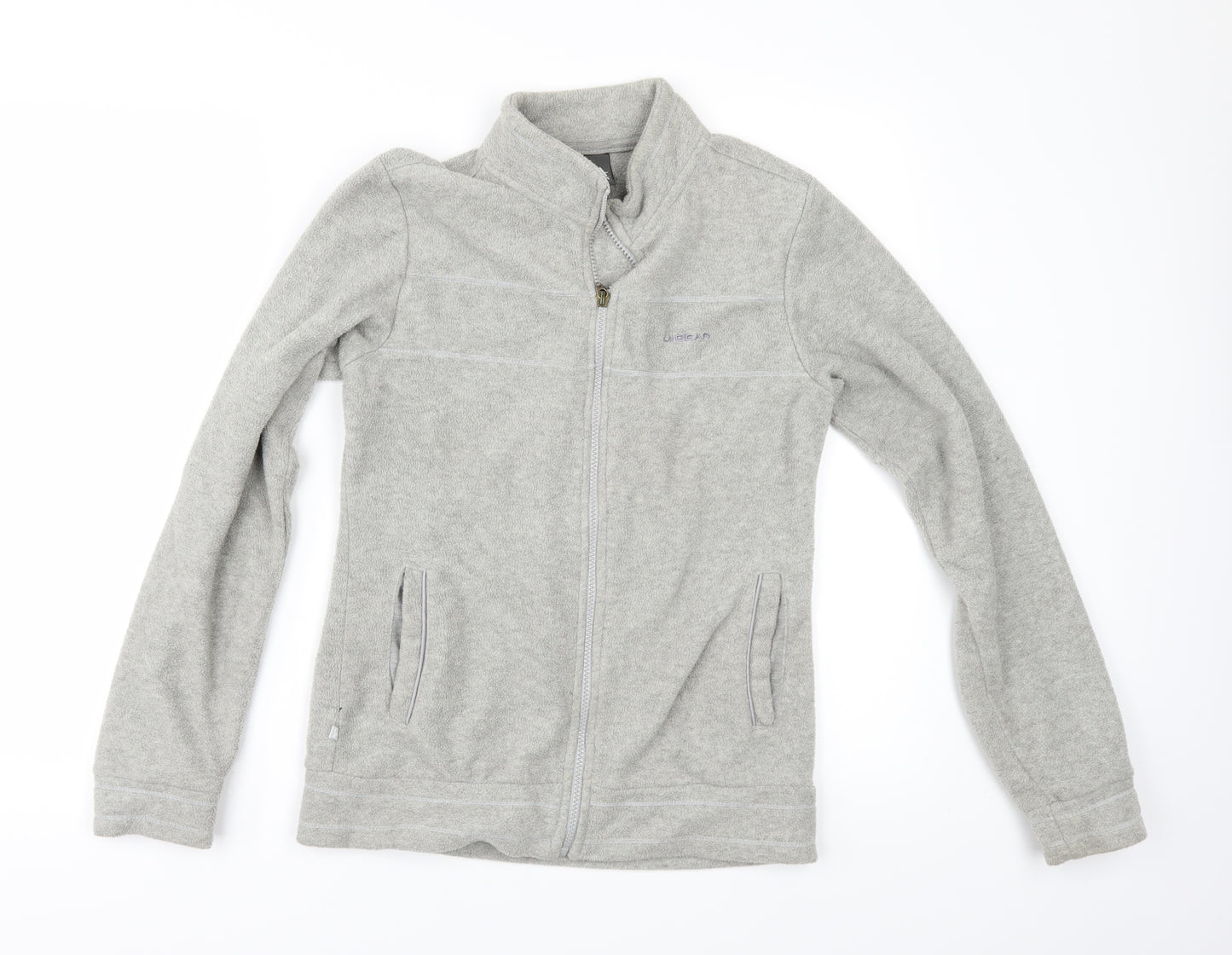 LA Gear Womens Grey  Fleece Jacket  Size 8