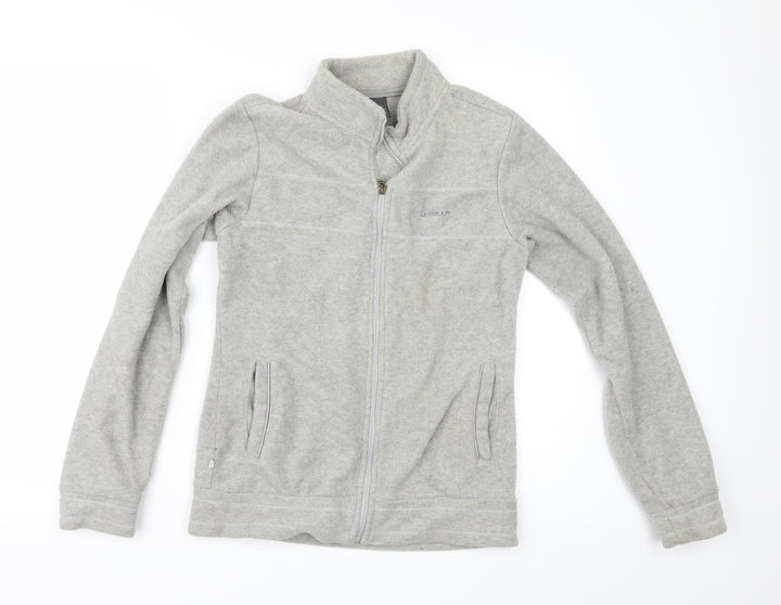 LA Gear Womens Grey Fleece Jacket Size 8