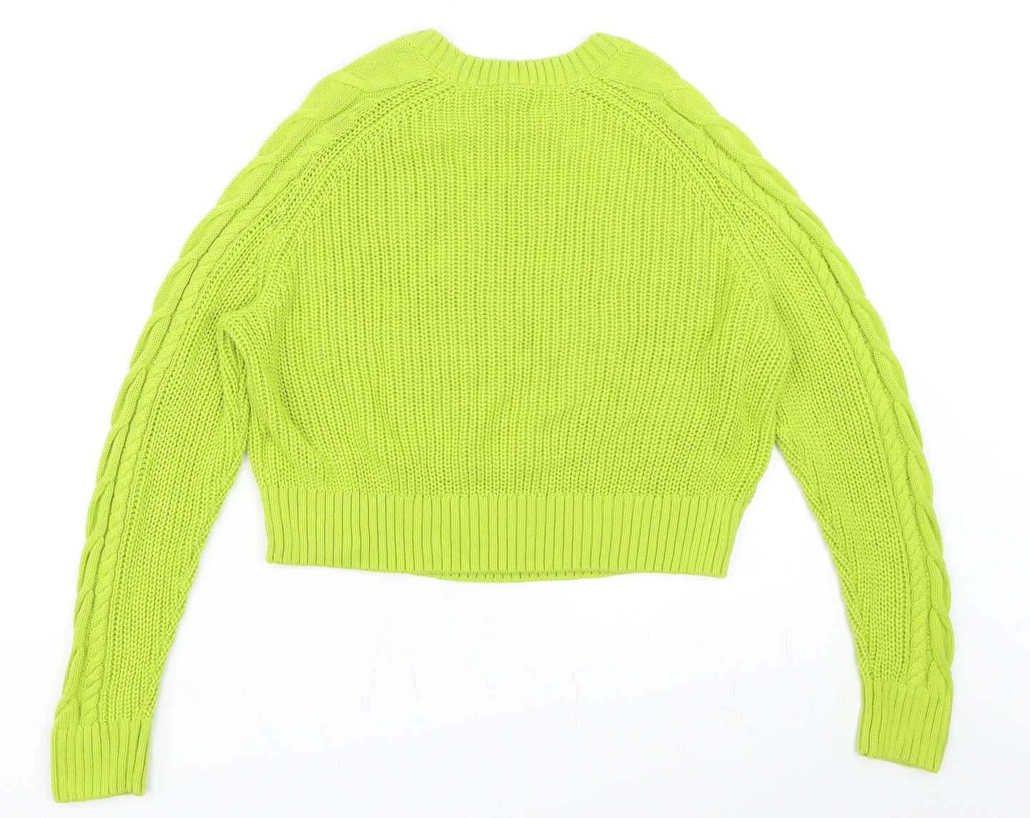H&M Womens Green   Pullover Jumper Size S