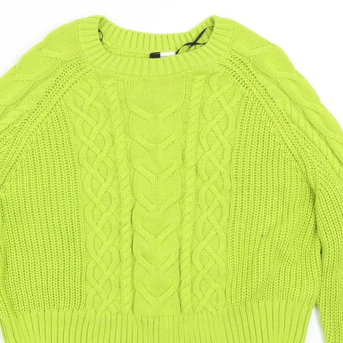 H&M Womens Green   Pullover Jumper Size S