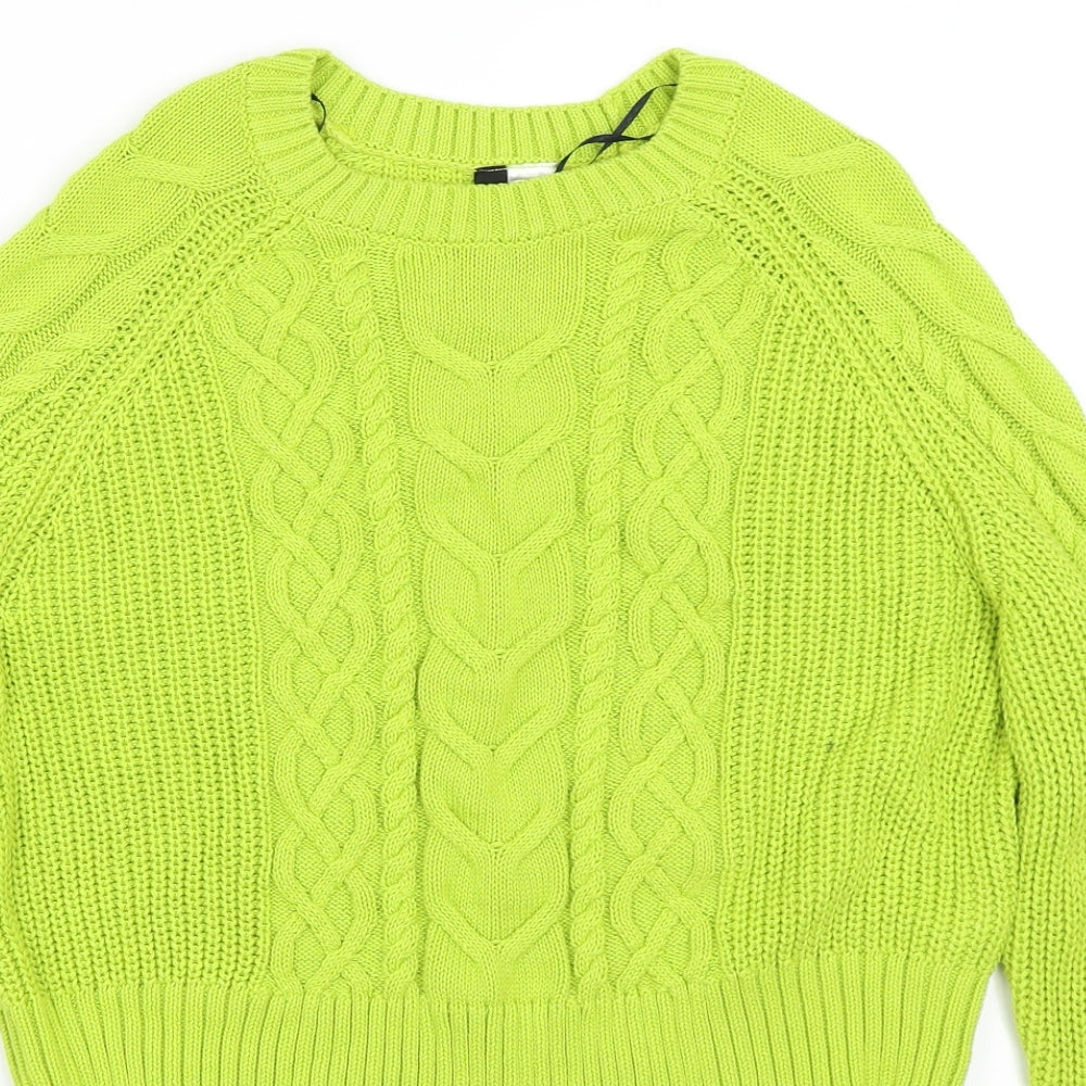 H&M Womens Green   Pullover Jumper Size S