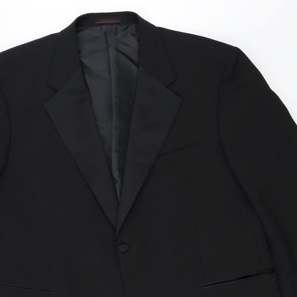 1860 Menswear Mens Black   Jacket Blazer Size 46
