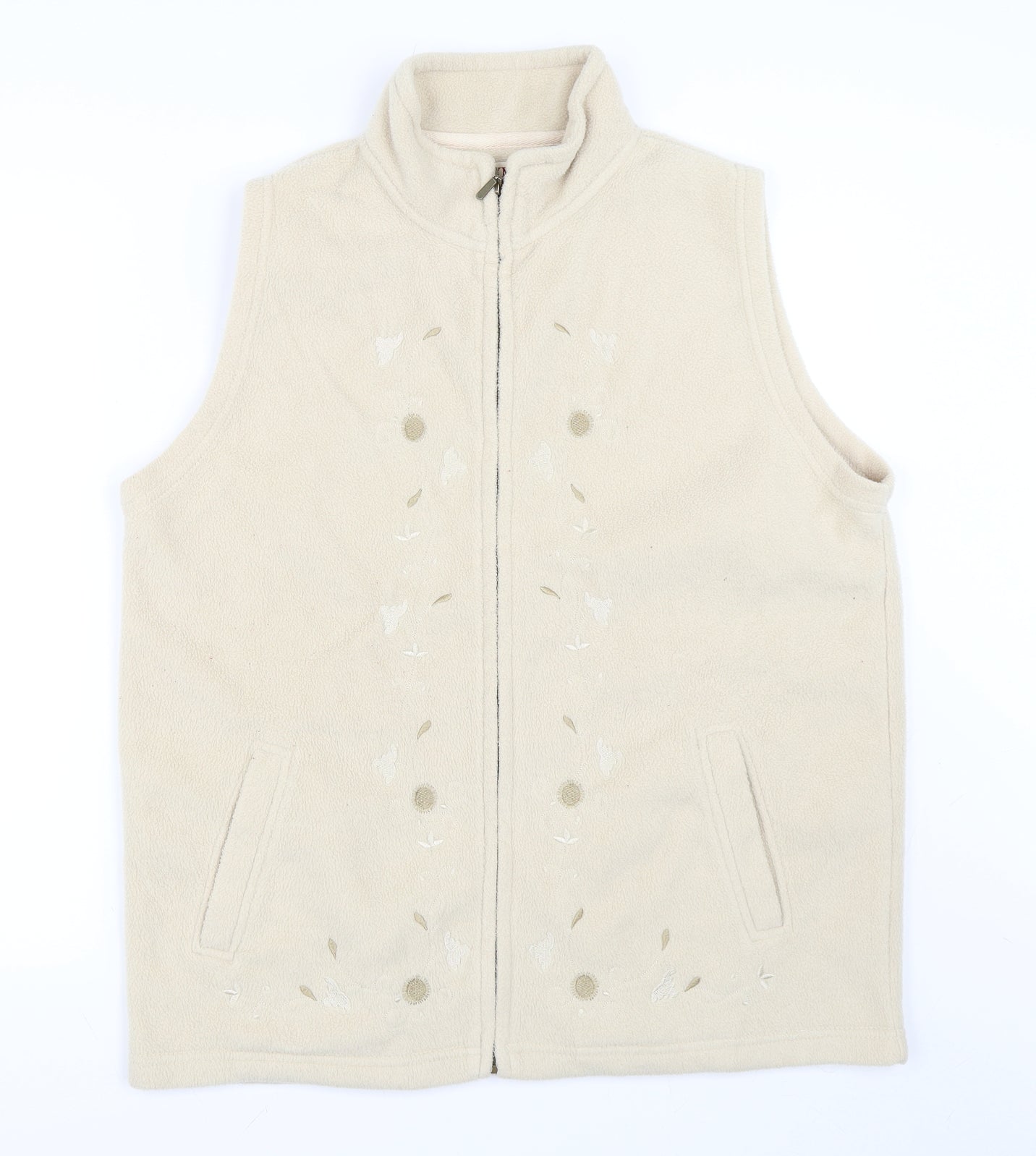 EWM Womens Beige   Gilet Jacket Size 18  - Fleece
