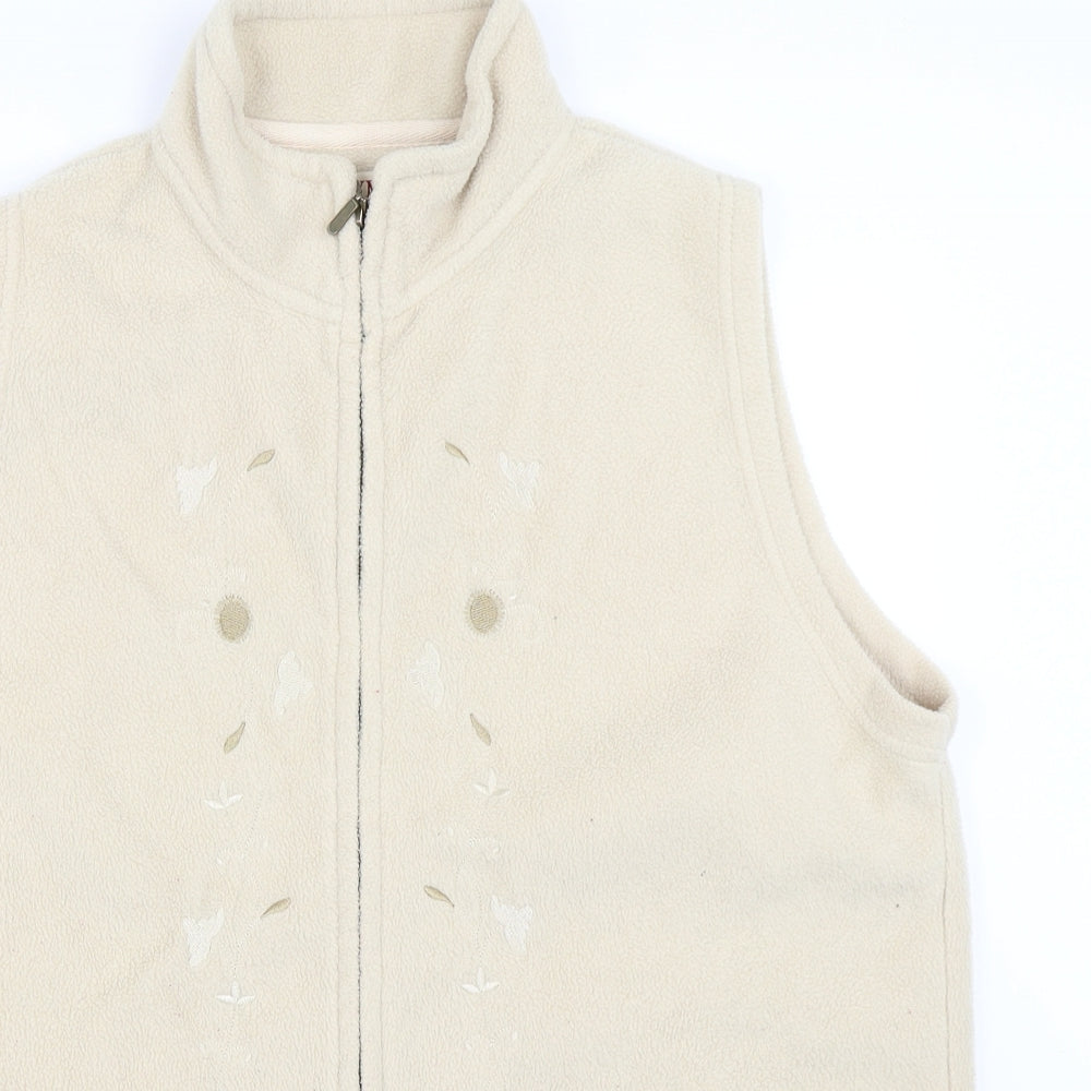 EWM Womens Beige   Gilet Jacket Size 18  - Fleece