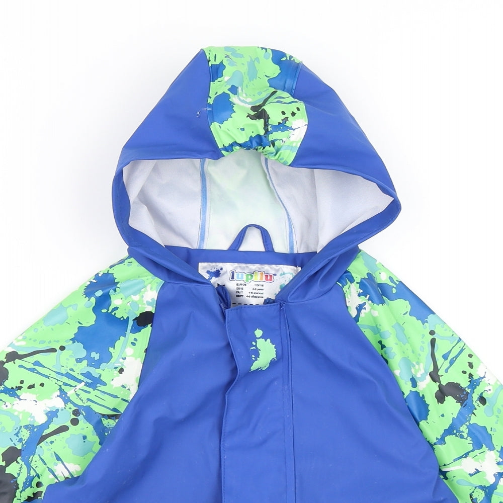 Lupilu Boys Blue   Rain Coat Coat Size 4-5 Years