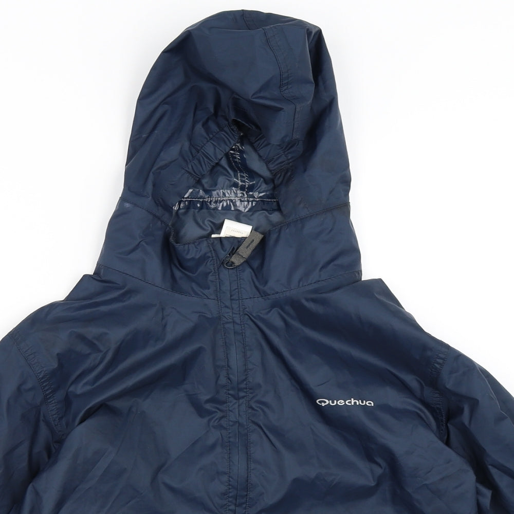 Quechua Boys Blue   Rain Coat Coat Size 10 Years