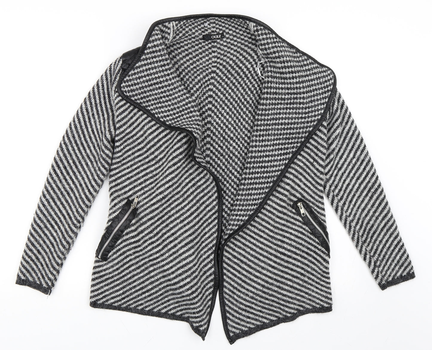 Quiz Womens Grey   Cardigan Jumper Size M