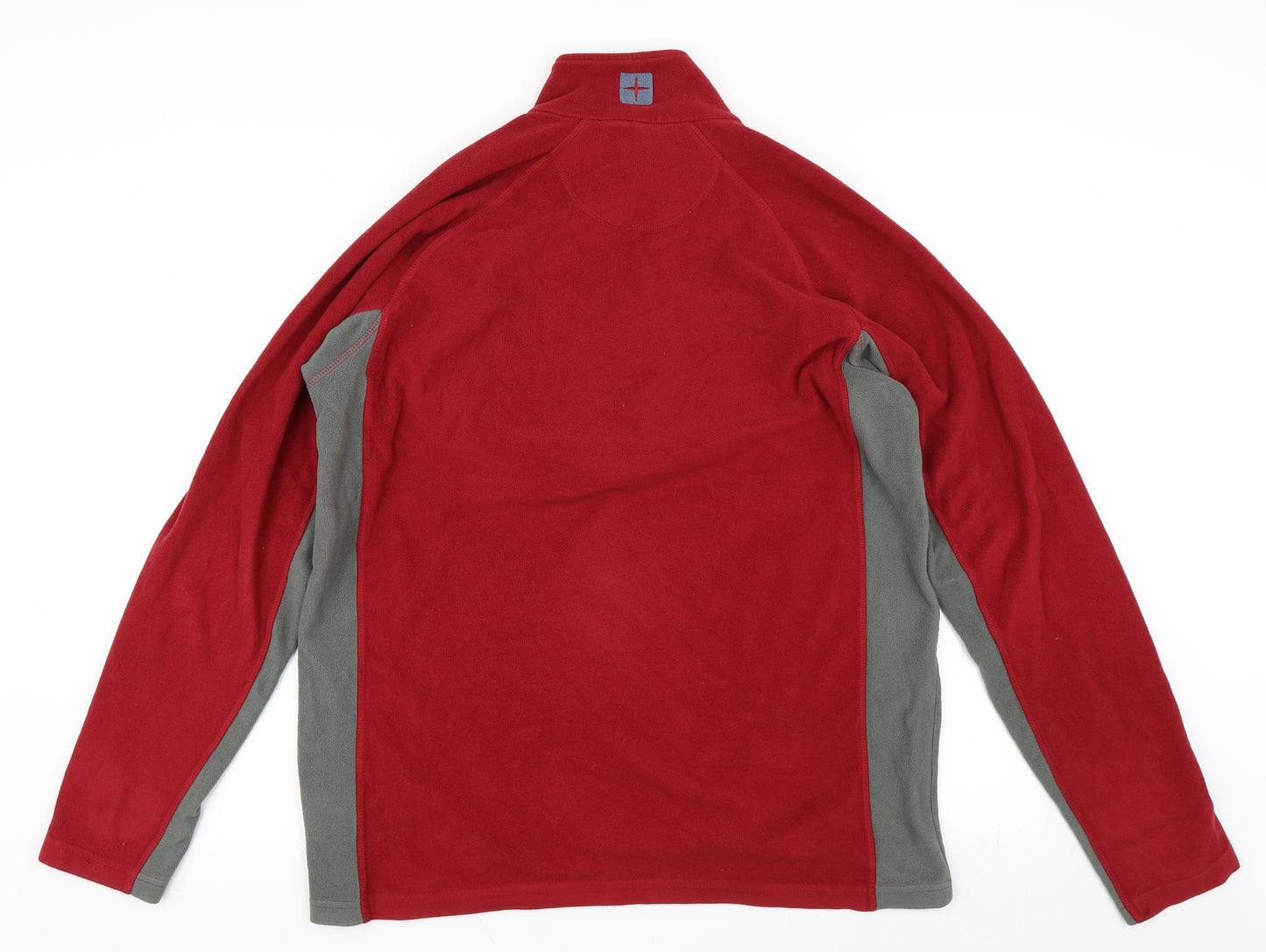 Mountain Warehouse Mens Red   Henley Sweatshirt Size L