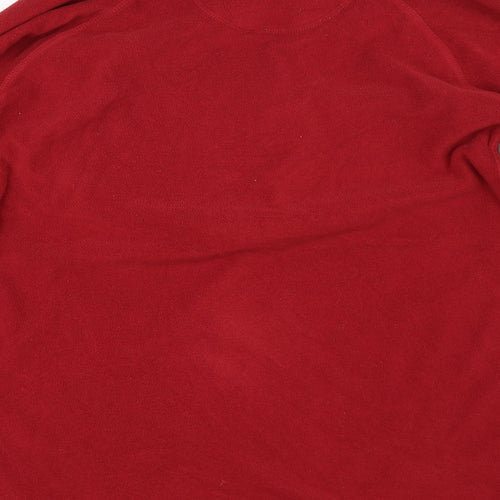 Mountain Warehouse Mens Red   Henley Sweatshirt Size L