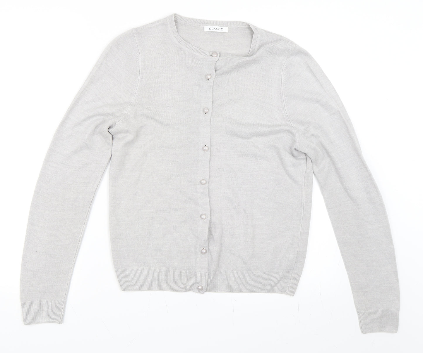 Marks and Spencer Womens Grey   Cardigan Jumper Size 10
