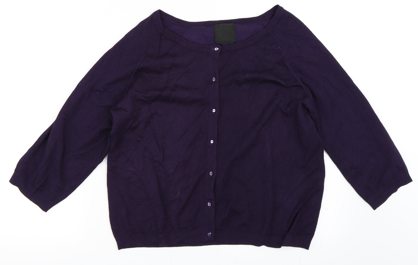 Preworn Womens Purple   Cardigan Jumper Size L