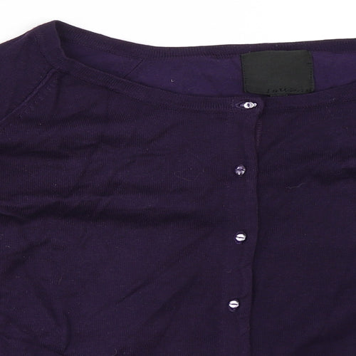 Preworn Womens Purple   Cardigan Jumper Size L