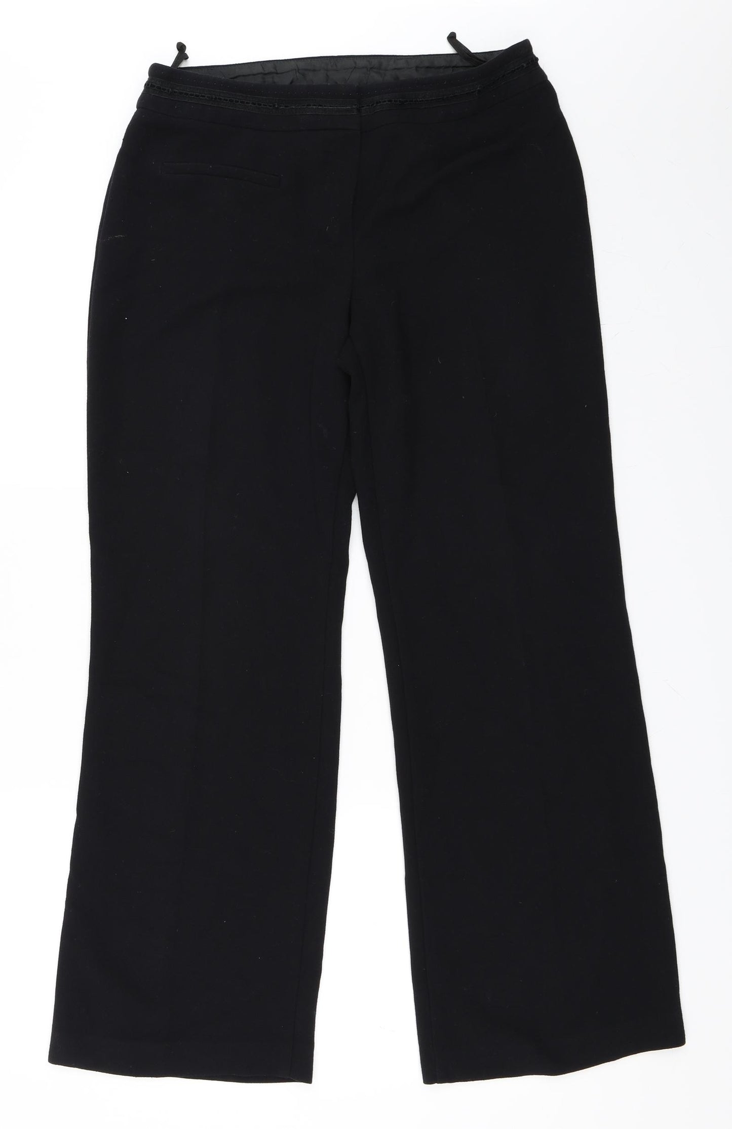 Marks and Spencer Womens Black   Trousers  Size 12 L29.5 in