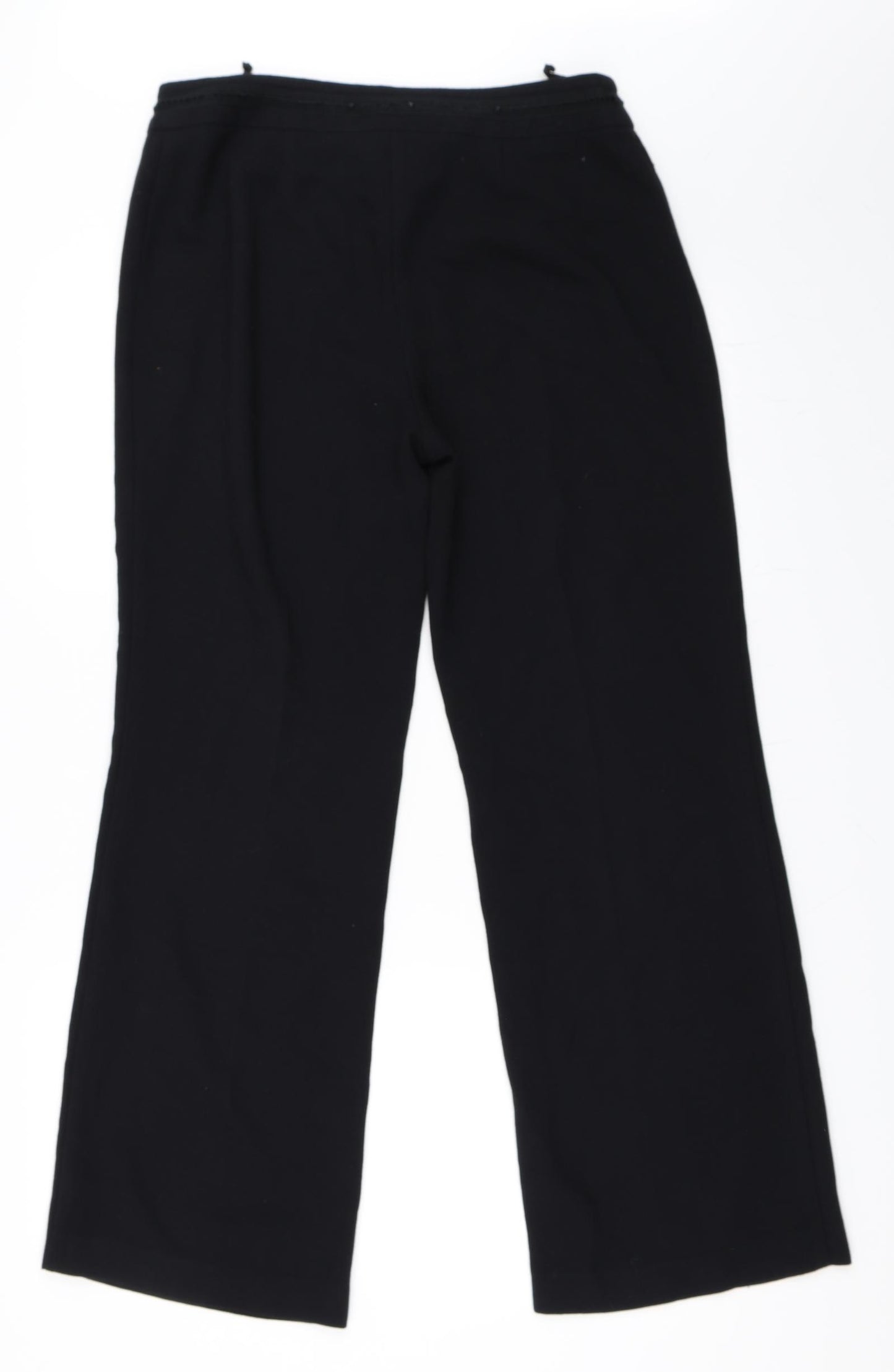 Marks and Spencer Womens Black   Trousers  Size 12 L29.5 in