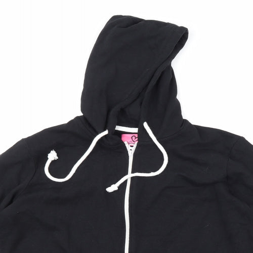 Adore Womens Black   Full Zip Hoodie Size S