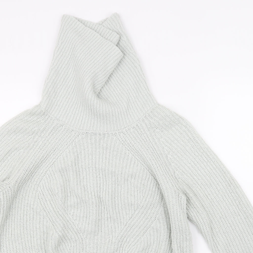 Wallis Womens Grey  Knit Pullover Jumper Size S