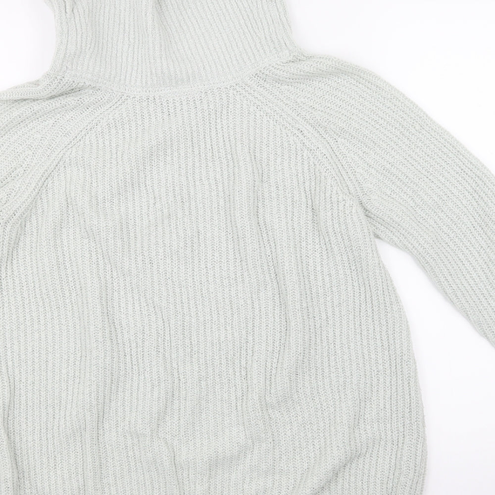 Wallis Womens Grey  Knit Pullover Jumper Size S