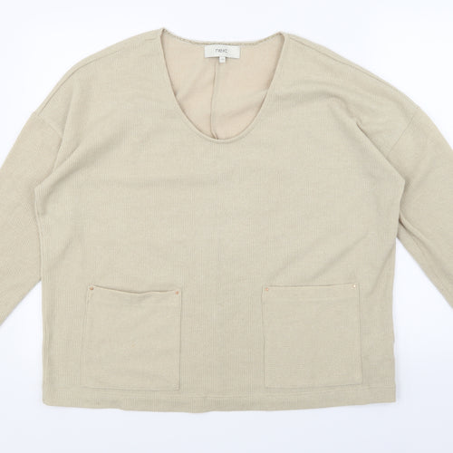 NEXT Womens Beige  Knit Pullover Jumper Size 18