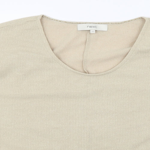 NEXT Womens Beige  Knit Pullover Jumper Size 18
