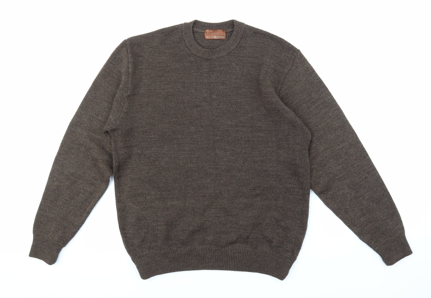 Marks and Spencer Mens Brown  Knit Pullover Jumper Size M
