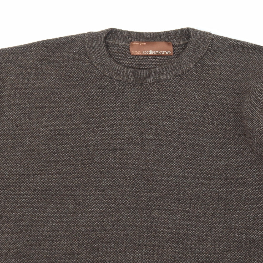 Marks and Spencer Mens Brown  Knit Pullover Jumper Size M