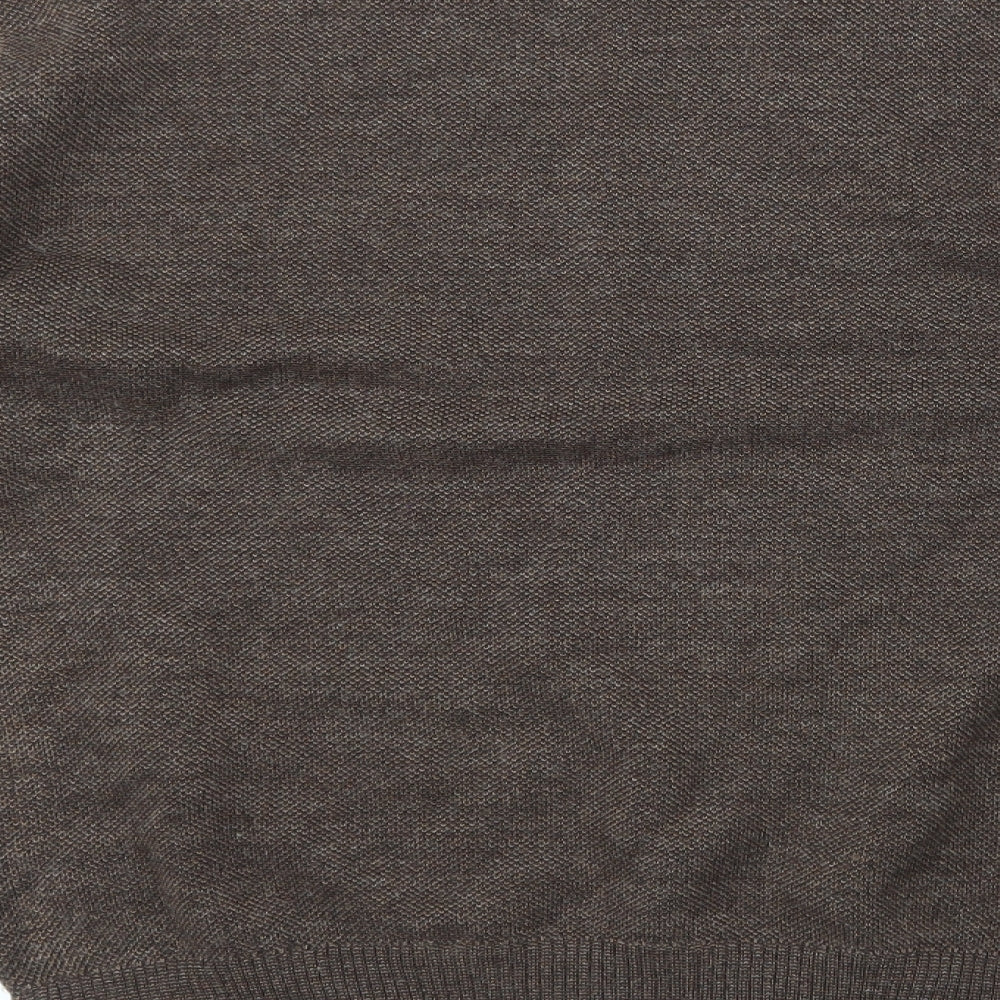 Marks and Spencer Mens Brown  Knit Pullover Jumper Size M