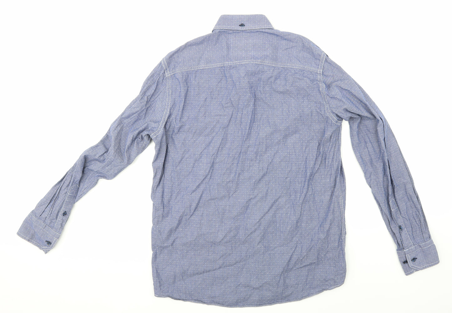 Claudio Campione Mens Blue    Button-Up Size M