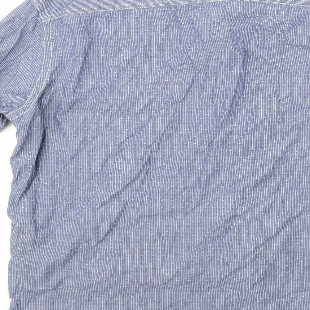 Claudio Campione Mens Blue    Button-Up Size M