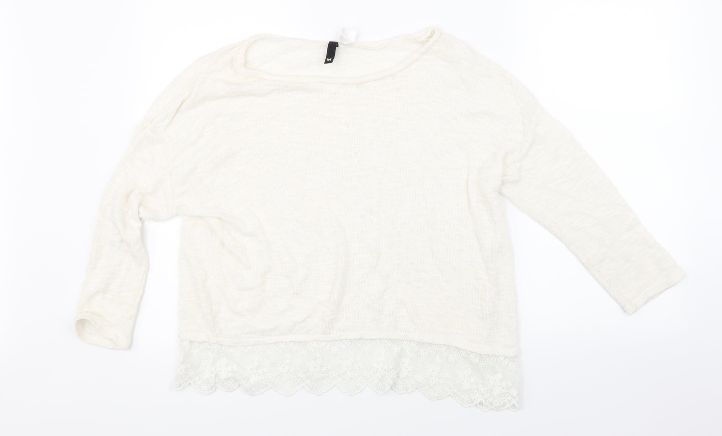 H&M Womens Beige   Pullover Jumper Size M