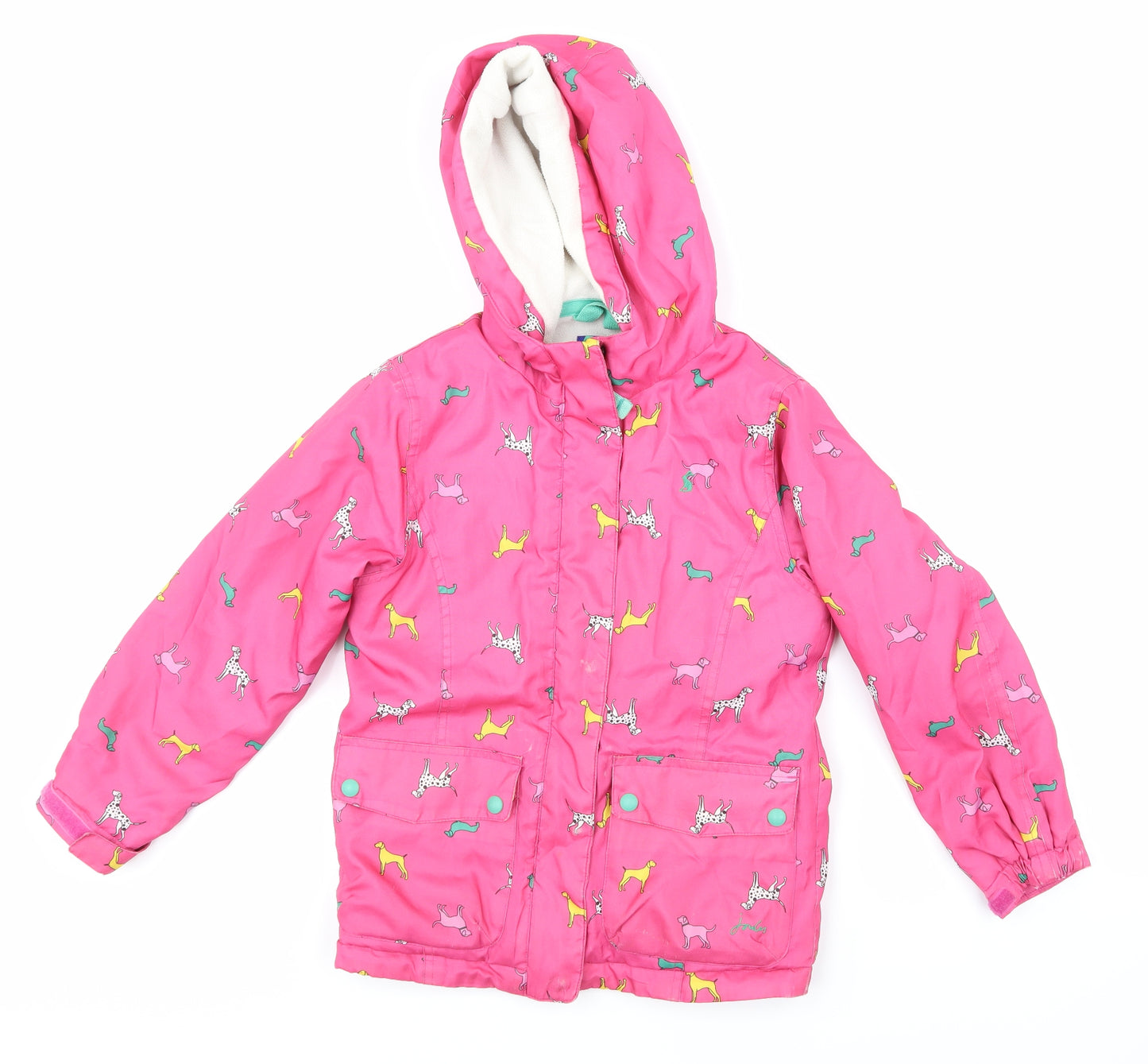 Joules Girls Pink   Jacket Coat Size 8 Years