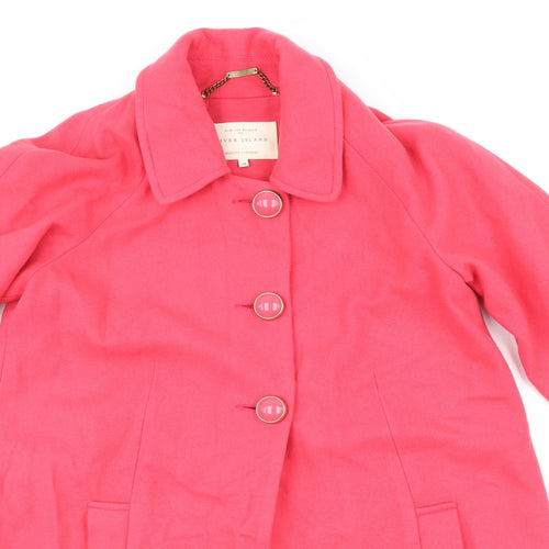 River Island Womens Pink   Jacket Coat Size 10