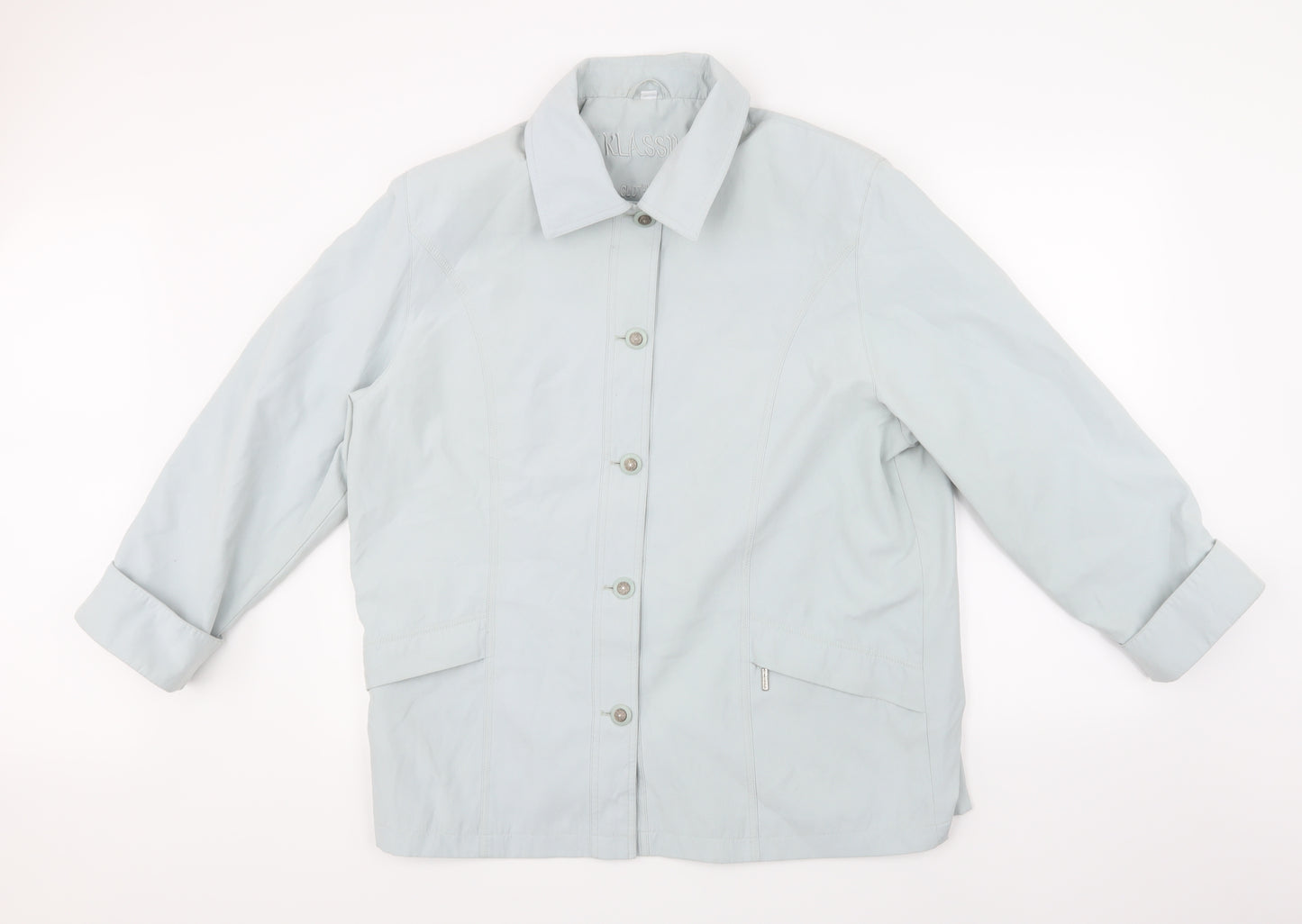 Klassik Womens Blue   Jacket  Size 20