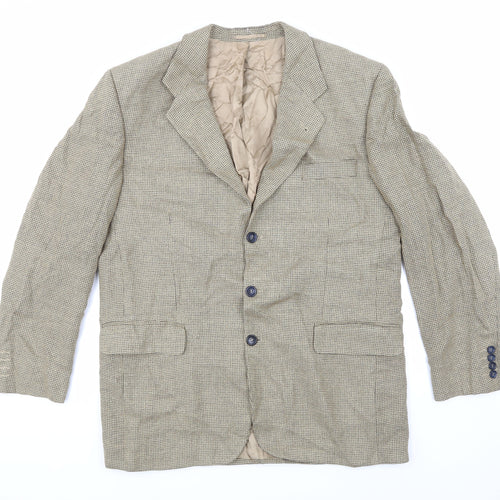 Preworn Mens Beige   Jacket Suit Jacket Size 54