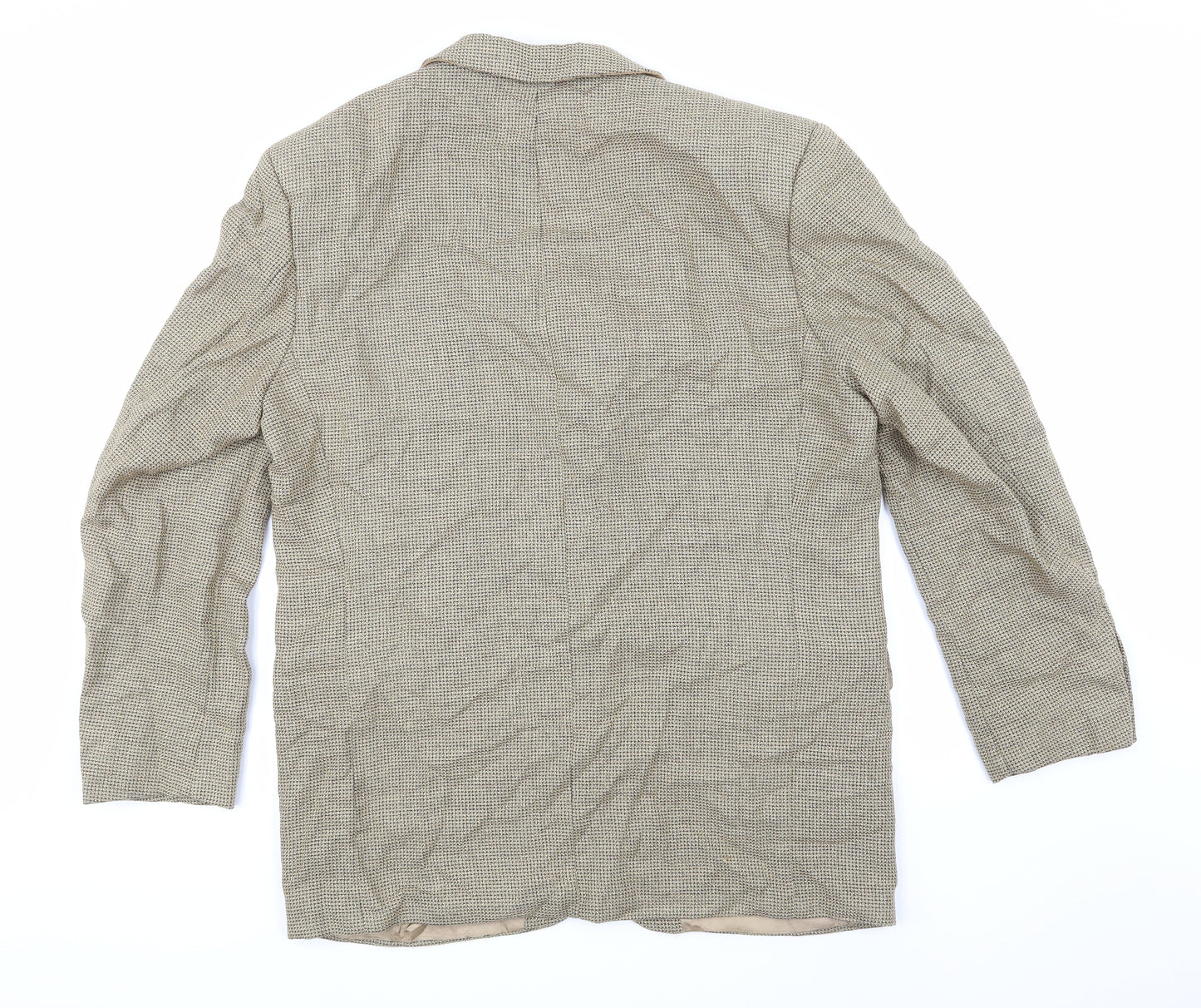 Preworn Mens Beige   Jacket Suit Jacket Size 54