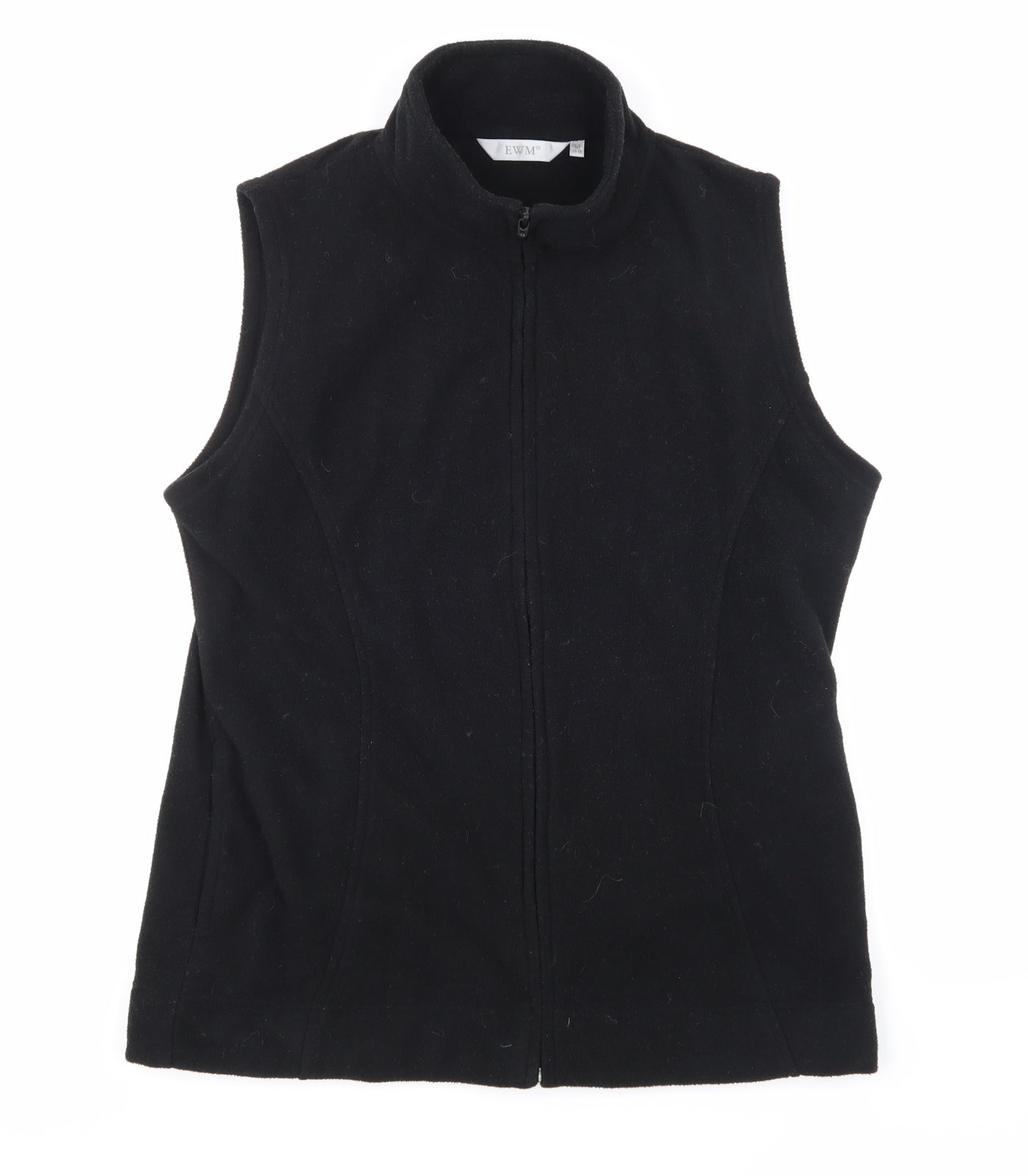 EWM Womens Black  Fleece Gilet Jacket Size M