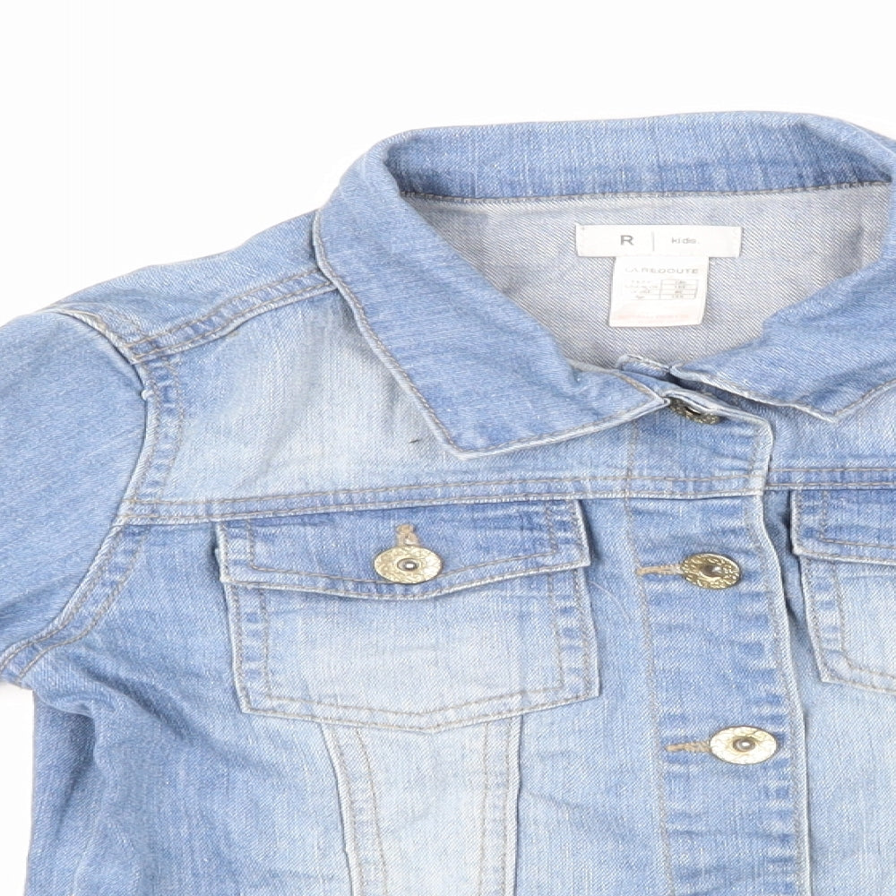 La Redoute Girls Blue  Denim Jacket  Size 12 Years