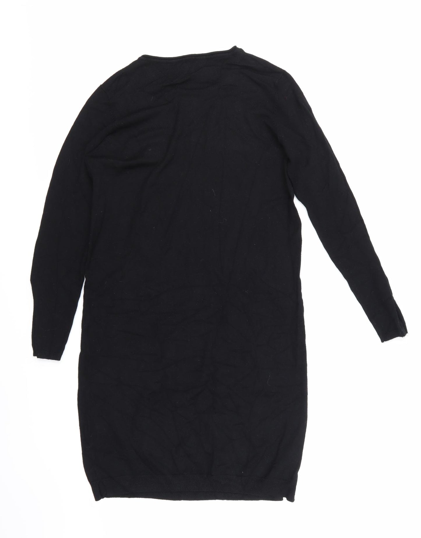 Saint Tropez Womens Black  Knit Jumper Dress  Size M