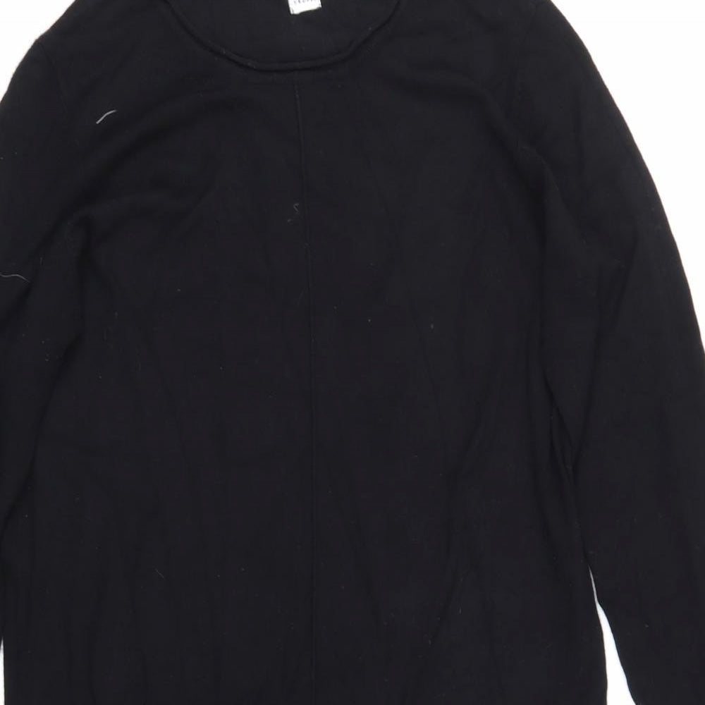 Saint Tropez Womens Black  Knit Jumper Dress  Size M